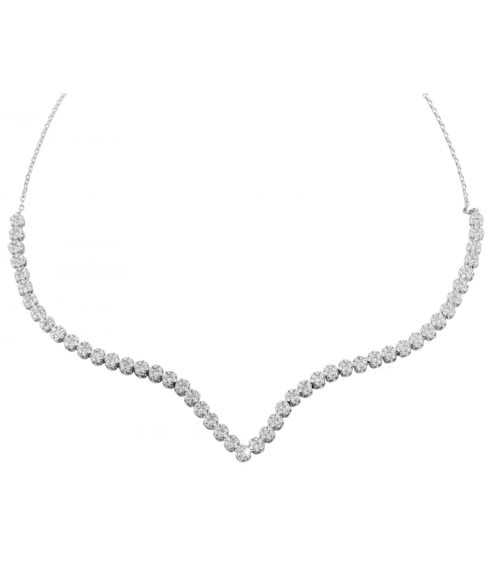 Chaîne en véritable argent 925/- « Danjana » (42+3 cm), 925/rhodié