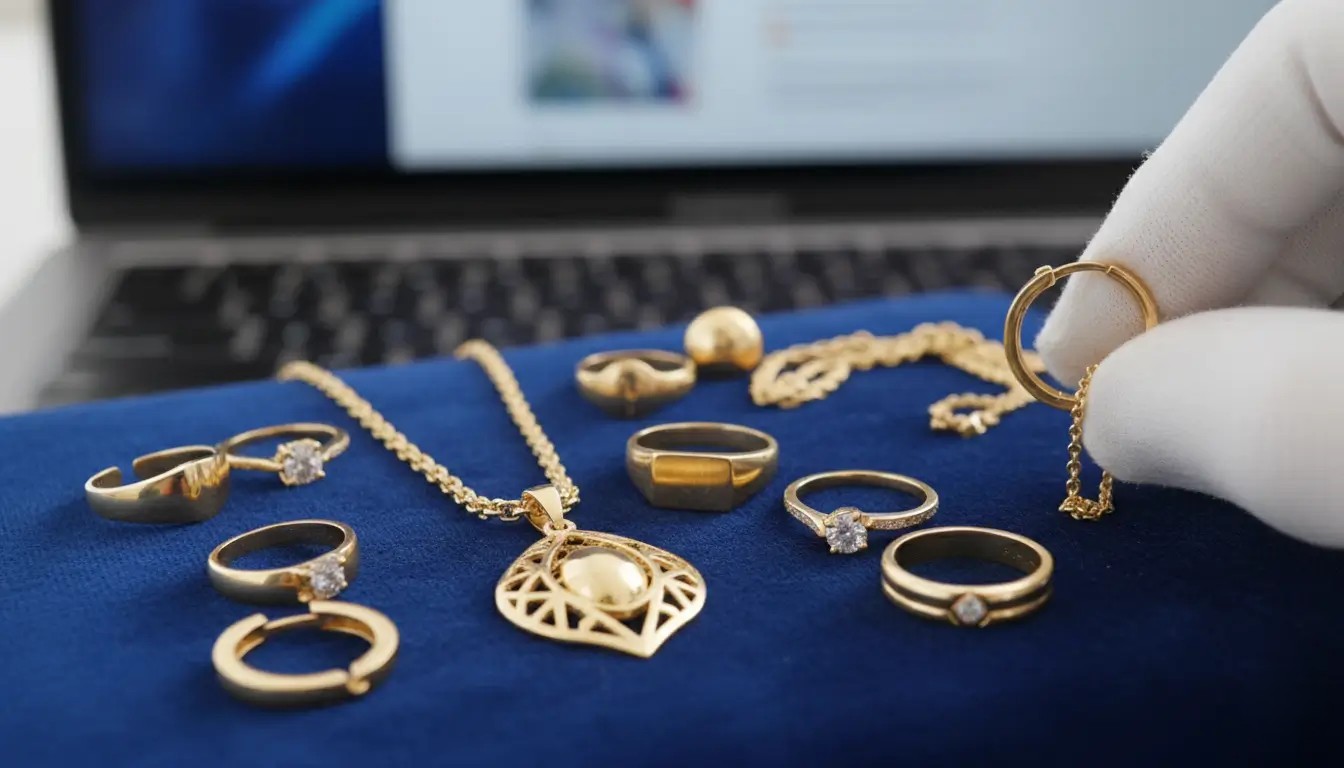 Goldschmuck im Web käuflich erwerben: So identifizieren Sie realen Goldschmuck
