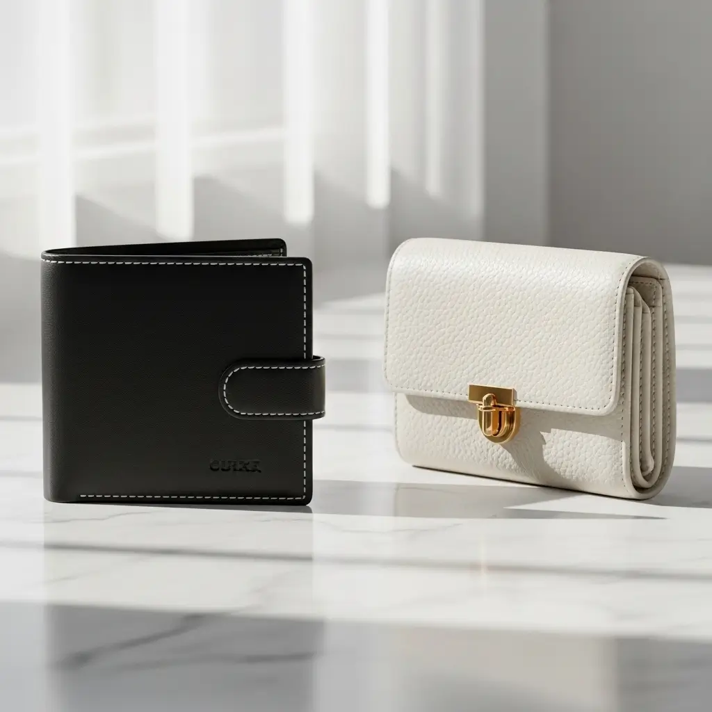 Portefeuilles en cuir véritable pour homme et femme – Luxe artisanal