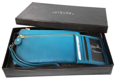 Leonardo Verrelli Geschenkset mit kleiner Handtasche und Kartenmäppchen