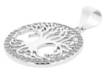 925/- Echt Silber Lebensbaum-Anhänger "Tarian" (ohne Kette), rhodiniert – Bild 4