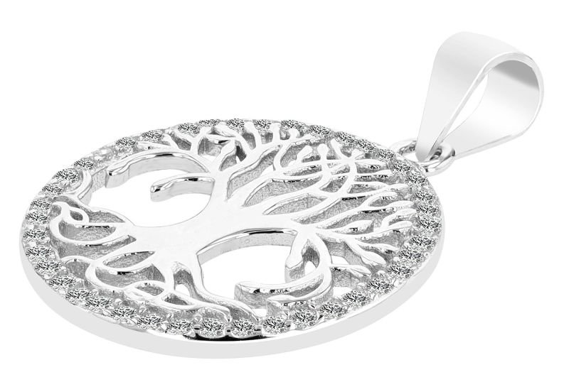 b171e1e8756624e0eba098f14512b4a9e0028299_800x800 925/- Echt Silber Lebensbaum-Anhänger "Tarian" (ohne Kette), rhodiniert – Bild 4