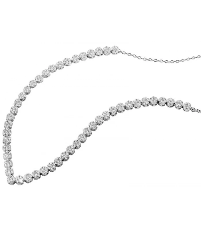 Chaîne en véritable argent 925/- « Danjana » (42+3 cm), 925/rhodié