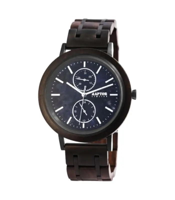 Raptor Limited Marble Uhr mit Marmor Zifferblatt und Sandelholz Armband